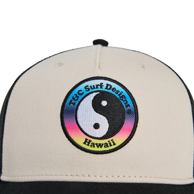 Load image into Gallery viewer, T&amp;C Men&#39;s Multico Trucker Cap Black Stone-Gradient Logo TA6CA-0201
