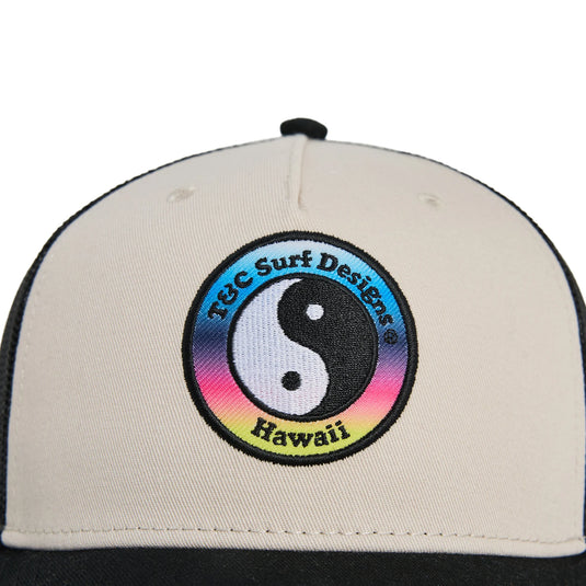 T&C Men's Multico Trucker Cap Black Stone-Gradient Logo TA6CA-0201