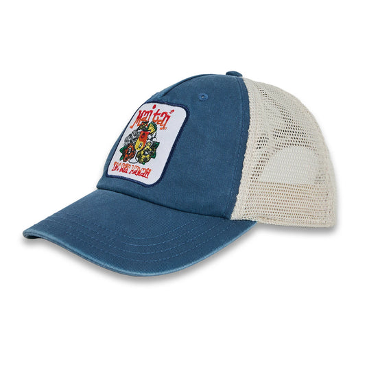 T&C Men's Mai Tai Trucker Cap Washed Navy Natural TA6CA-0421