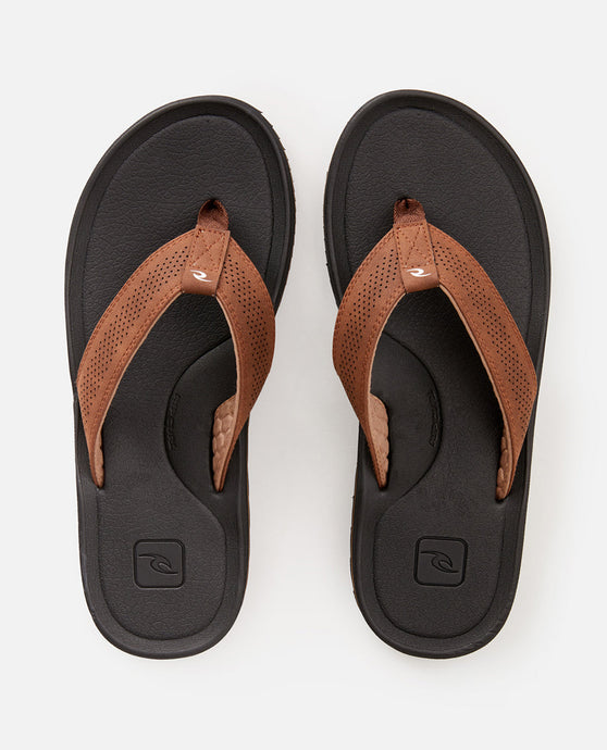 Rip Curl Chiba Open Toe Flip Flops Brown/Black TCTG47-1522