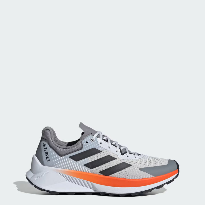 Load image into Gallery viewer, Adidas Terrex Men's Soulstride Flow Trail Running Shoes Dash Grey/Carbon/Semi Impact Orange JR7065
