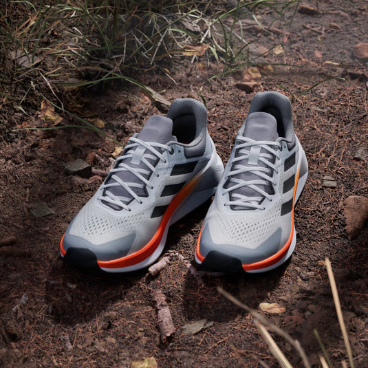 Adidas Terrex Men's Soulstride Flow Trail Running Shoes Dash Grey/Carbon/Semi Impact Orange JR7065