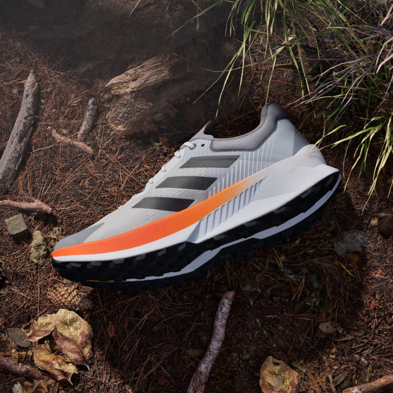 Load image into Gallery viewer, Adidas Terrex Men's Soulstride Flow Trail Running Shoes Dash Grey/Carbon/Semi Impact Orange JR7065
