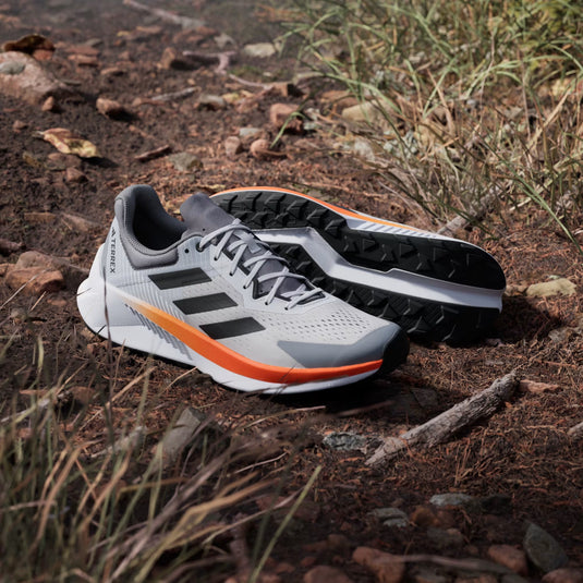 Adidas Terrex Men's Soulstride Flow Trail Running Shoes Dash Grey/Carbon/Semi Impact Orange JR7065