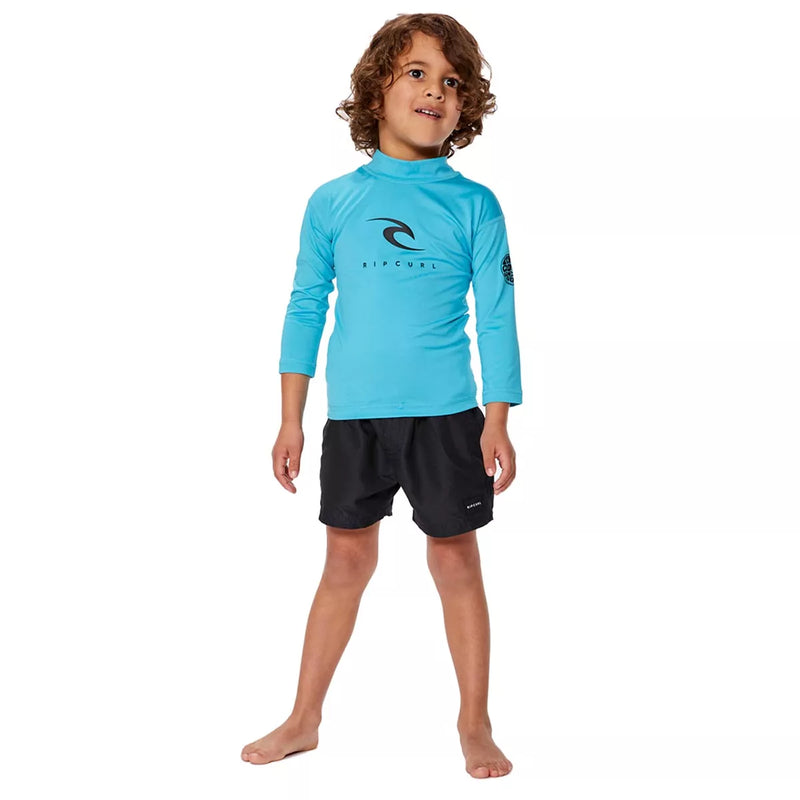 Load image into Gallery viewer, Rip Curl Kids&#39; Corps Long Sleeve UPF 50 Rash Vest Blue TN4TRV-0070
