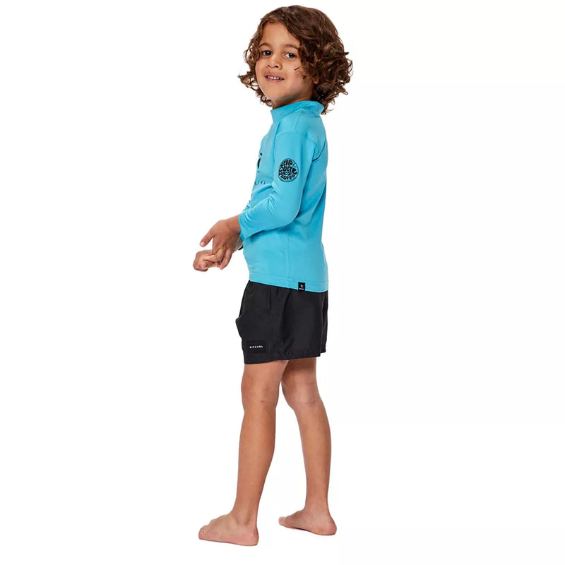 Load image into Gallery viewer, Rip Curl Kids&#39; Corps Long Sleeve UPF 50 Rash Vest Blue TN4TRV-0070
