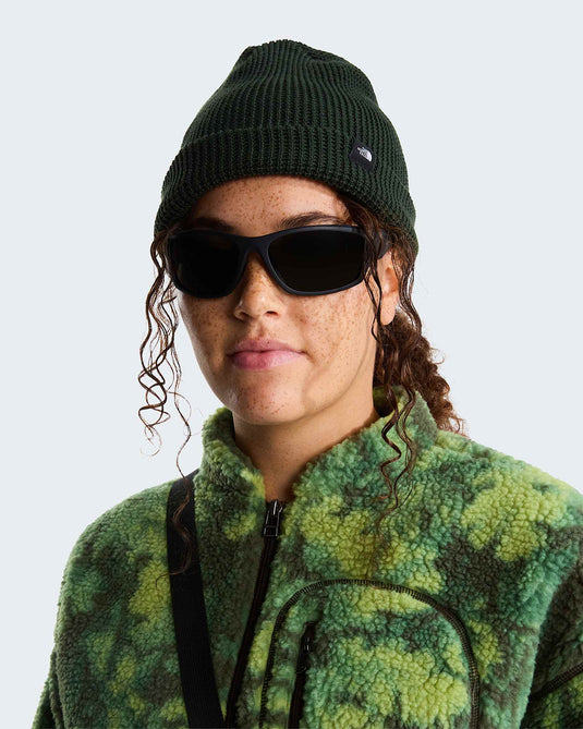 The North Face Unisex TNF Fisherman Beanie Bottle Green NF0A8HMPNLW