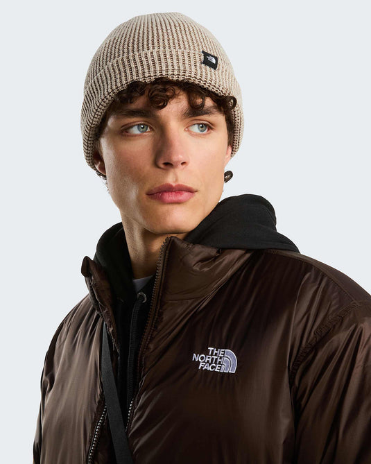 The North Face Unisex TNF Fisherman Beanie Timeless Taupe Multi NF0A8HMPY3T