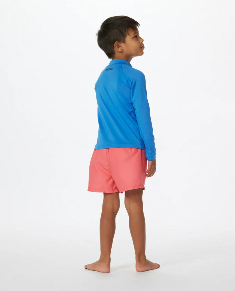 Load image into Gallery viewer, Rip Curl Kid&#39;s Brand Wave UPF Long Sleeve Rash Vest Boy Blue Gum TNRTRV-8006

