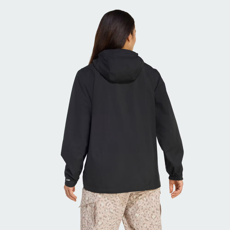 Load image into Gallery viewer, Adidas Terrex Women's Multi 2 Layer Climaproof Rain Jacket Black JV6533
