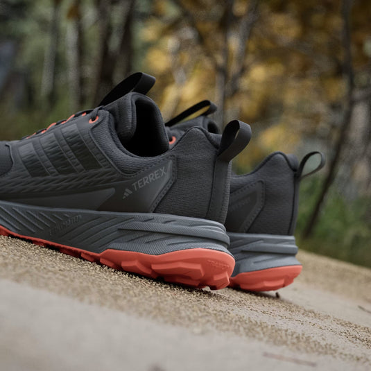 Adidas Terrex Men's Tracefinder 2 Climaproof Trail Running Shoes Core Black/Core Black/Semi Impact Orange JR9134