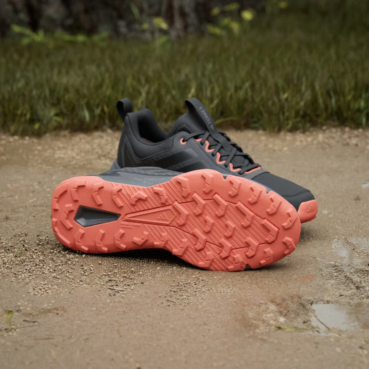 Adidas Terrex Men's Tracefinder 2 Climaproof Trail Running Shoes Core Black/Core Black/Semi Impact Orange JR9134