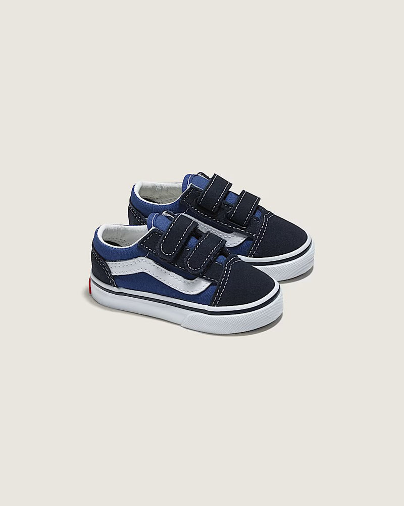 Load image into Gallery viewer, Vans Toddler Old Skool V Shoes Navy VN000D3YNVY
