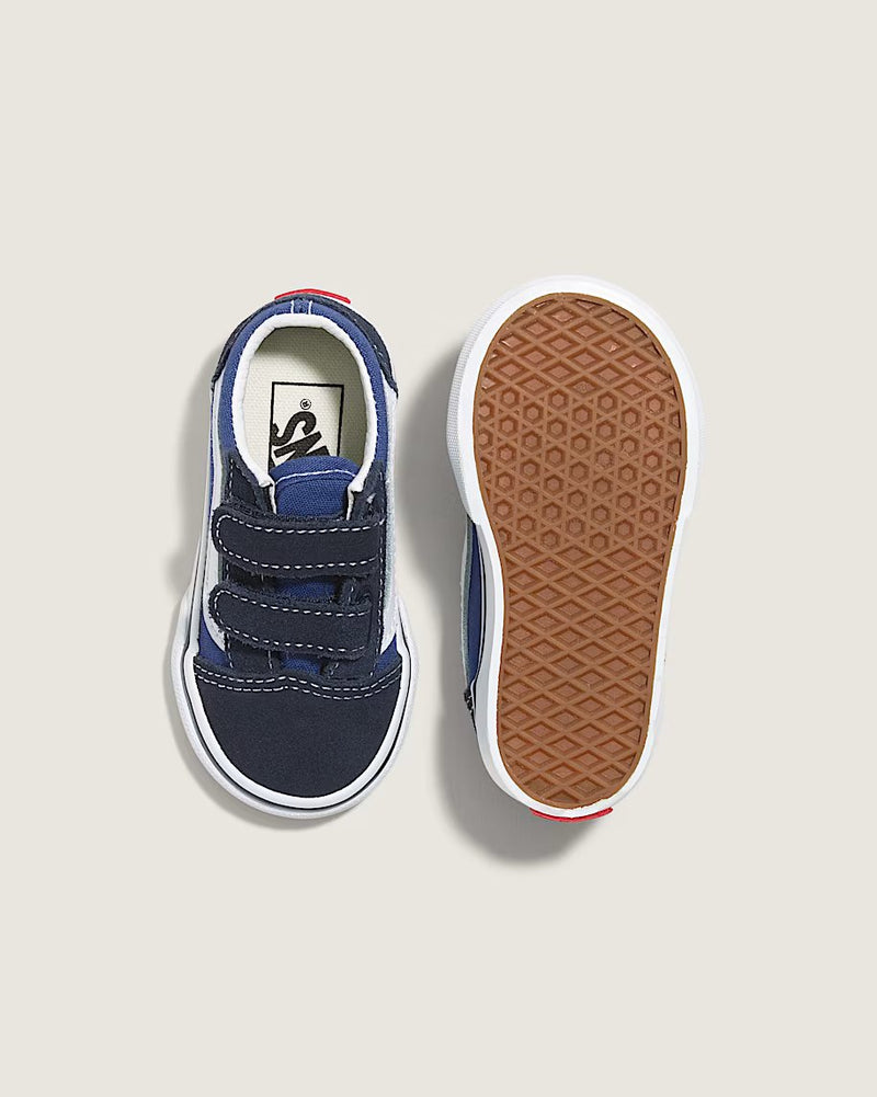 Load image into Gallery viewer, Vans Toddler Old Skool V Shoes Navy VN000D3YNVY
