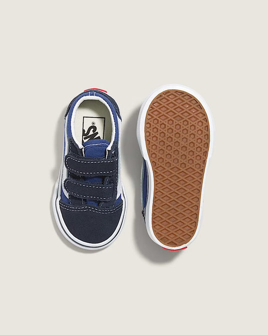 Vans Toddler Old Skool V Shoes Navy VN000D3YNVY