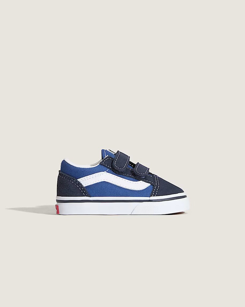 Load image into Gallery viewer, Vans Toddler Old Skool V Shoes Navy VN000D3YNVY
