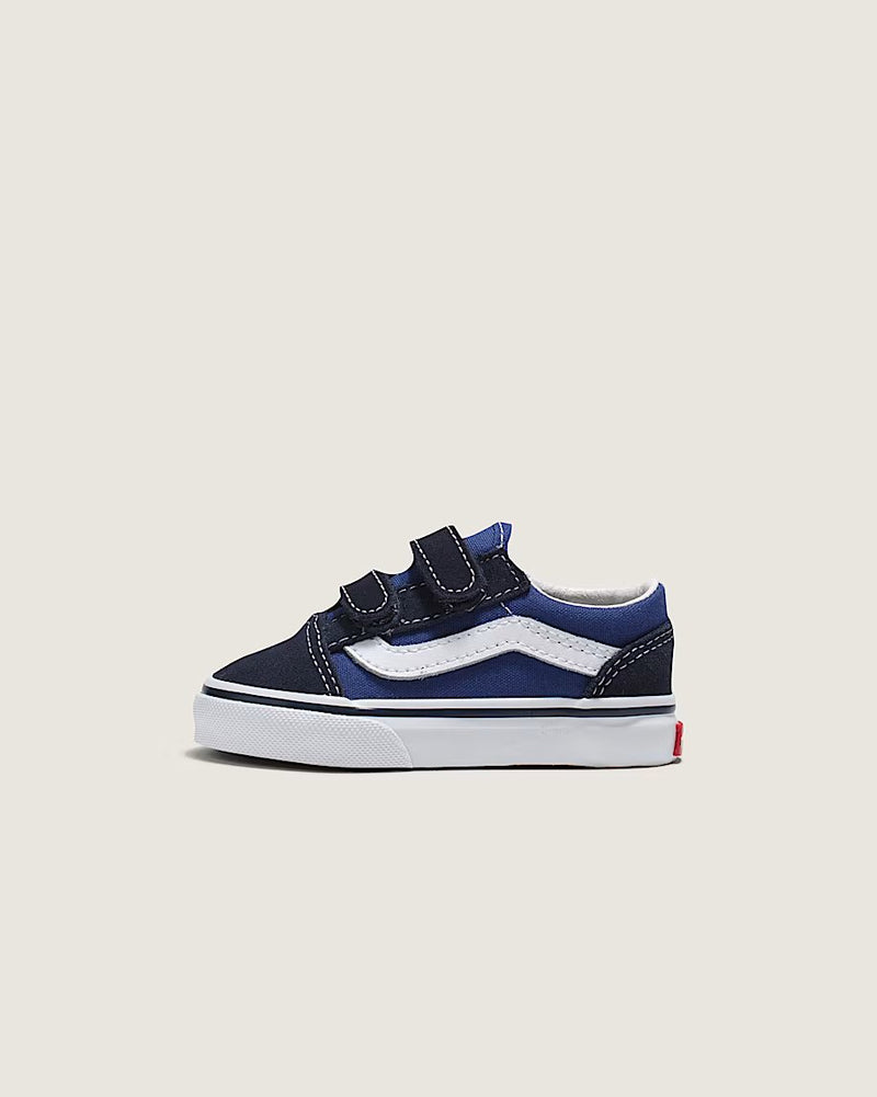 Load image into Gallery viewer, Vans Toddler Old Skool V Shoes Navy VN000D3YNVY
