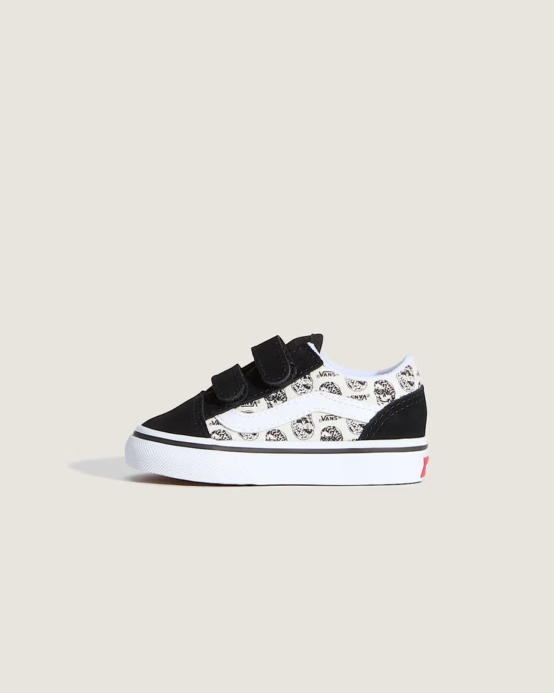 Load image into Gallery viewer, Vans Toddler Old Skool V Shoes Skulls Multi VN000CRW448
