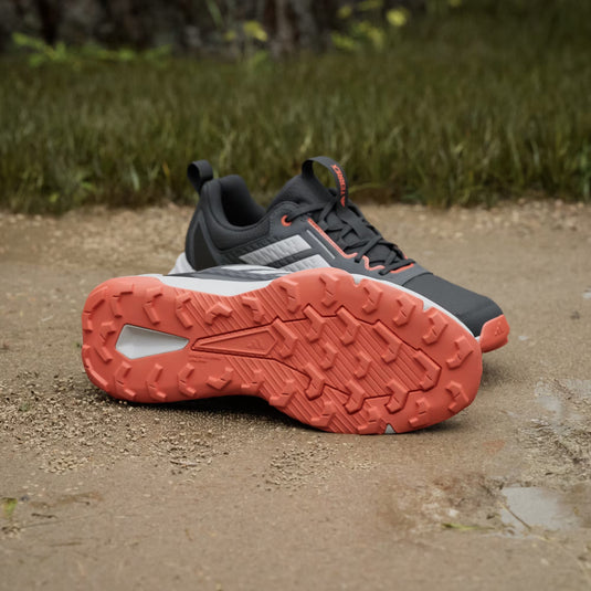 Adidas Terrex Men's Tracefinder Trail Running Shoes Core Black/Grey One/Semi Impact Orange JR9136