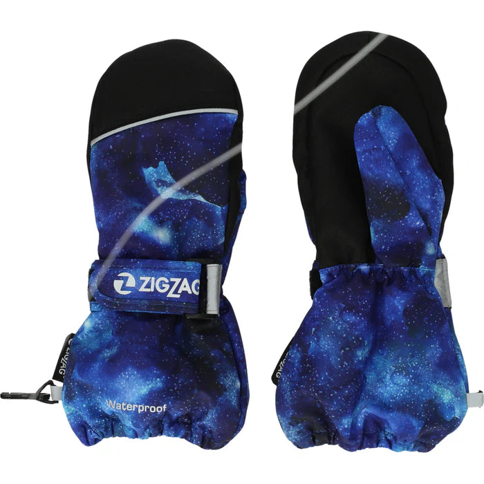Load image into Gallery viewer, Zig Zag Kid&#39;s True Printed Mittens (2-10 Years) Surf The Web Z203065-2047
