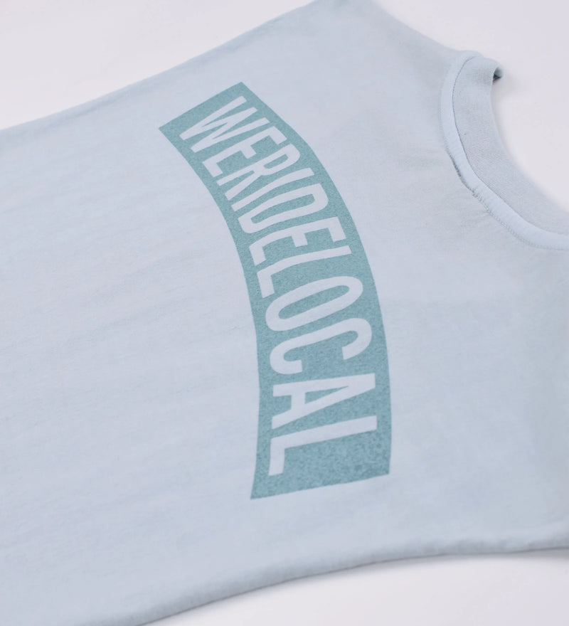 Load image into Gallery viewer, We Ride Local Men's Union Teal Raw Cut Tank Top Light Blue MTTRCURT_SS26
