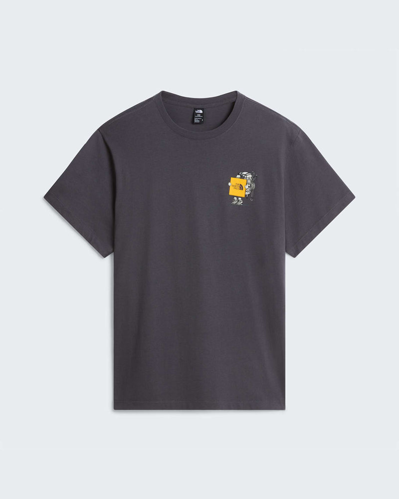 Load image into Gallery viewer, The North Face Men's Gear Up Get Out Graphic T-Shirt Anthracite Grey NF0A8JB4RHI
