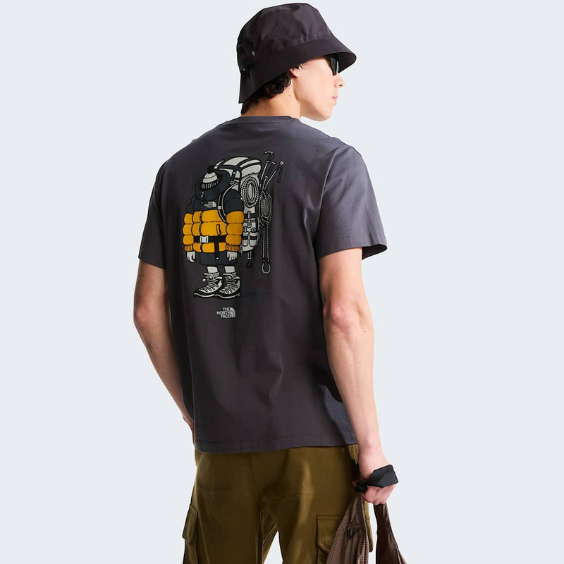Load image into Gallery viewer, The North Face Men's Gear Up Get Out Graphic T-Shirt Anthracite Grey NF0A8JB4RHI
