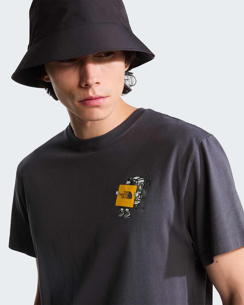 Load image into Gallery viewer, The North Face Men's Gear Up Get Out Graphic T-Shirt Anthracite Grey NF0A8JB4RHI
