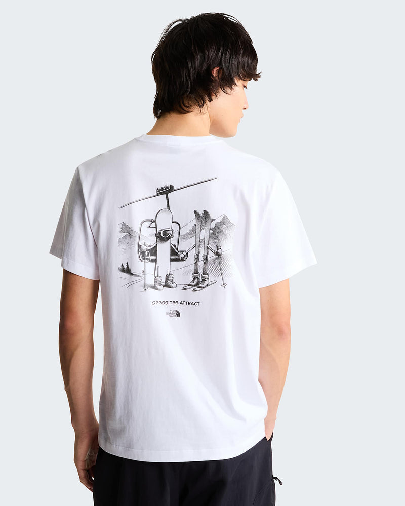 Load image into Gallery viewer, The North Face Unisex Loose Graphic Opposites Attract T-Shirt TNF White NF0A8JANFN4
