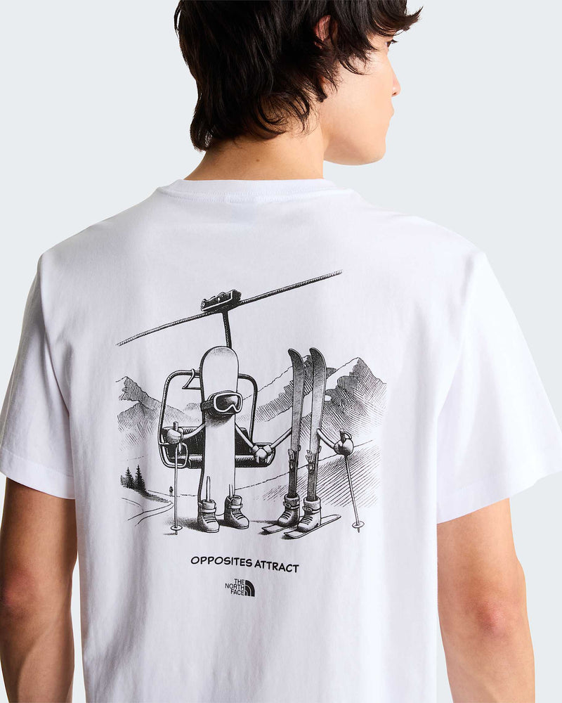 Load image into Gallery viewer, The North Face Unisex Loose Graphic Opposites Attract T-Shirt TNF White NF0A8JANFN4
