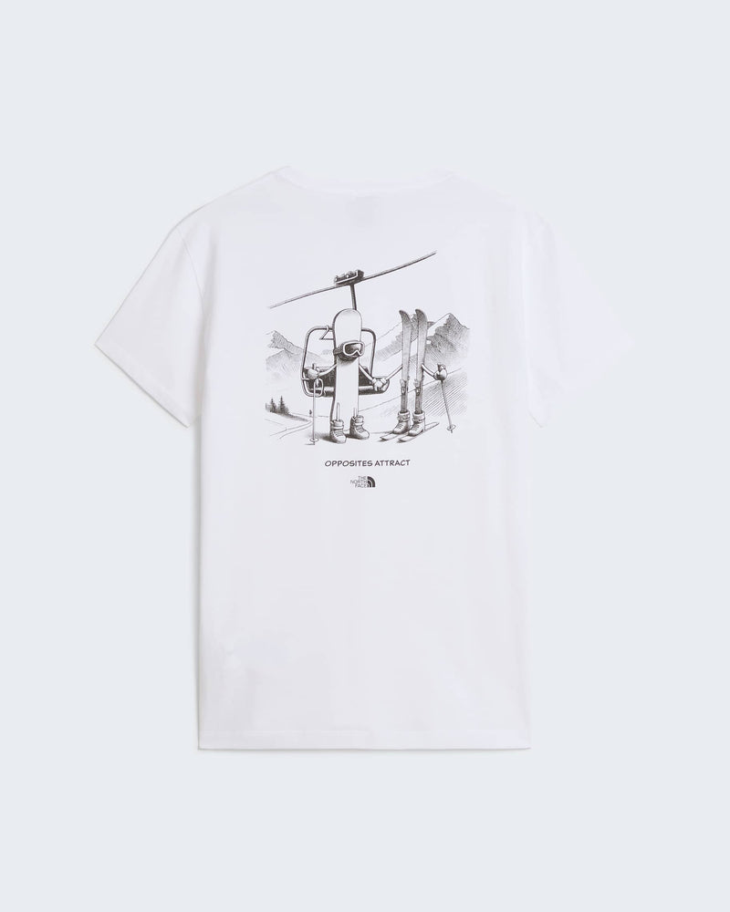 Load image into Gallery viewer, The North Face Unisex Loose Graphic Opposites Attract T-Shirt TNF White NF0A8JANFN4
