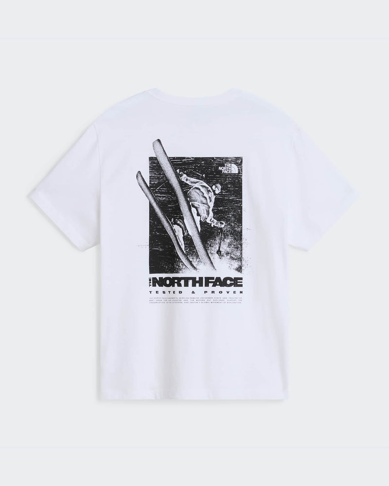 Load image into Gallery viewer, The North Face Unisex Tested And Proven Relaxed T-Shirt TNF White NF0A8H6CFN4
