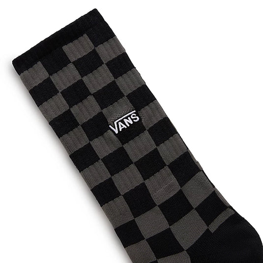 Vans Checkerboard Crew Socks (1 Pair) Grey VN000F0TBA5