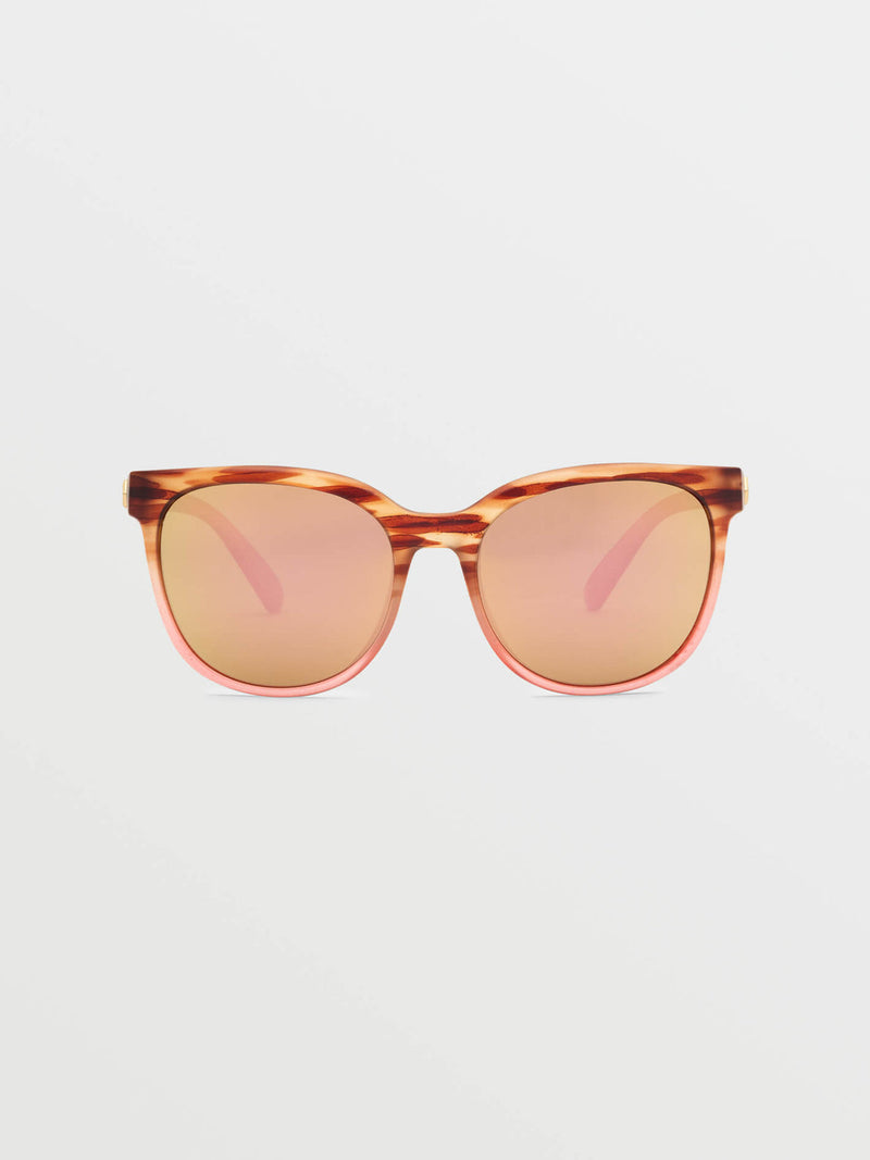 Load image into Gallery viewer, Volcom Garden Matte Pink Tort Sunglasses Bronze VE02603522_0000
