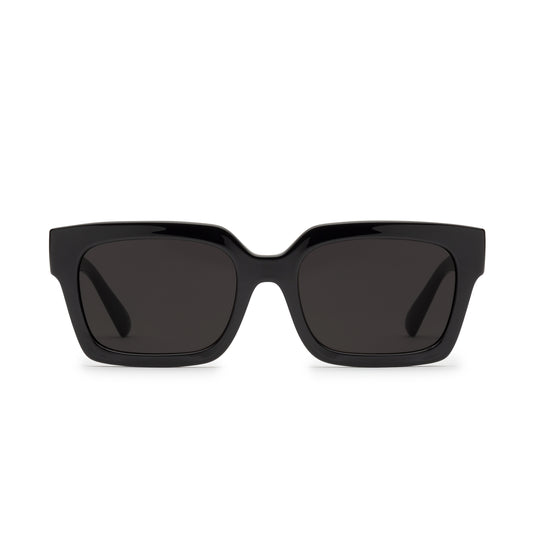 Volcom Domeinator Gloss Black Sunglasses Gray VE04600201_BLK