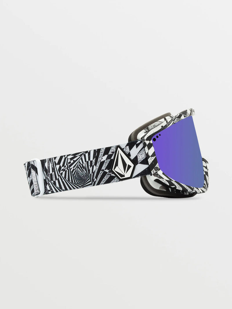 Load image into Gallery viewer, Volcom Footprints Op Art Goggles Purple Chrome VG0623512-PPCH
