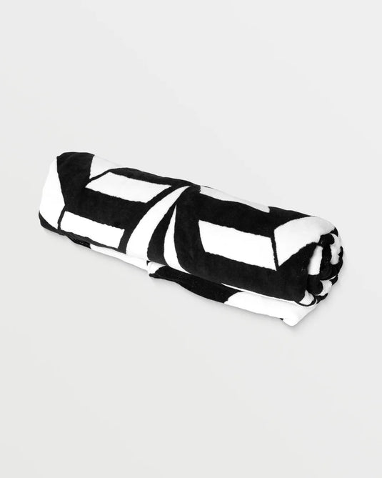 Volcom Unisex Stoneray Towel Black White VMXX013ZYW_B/W