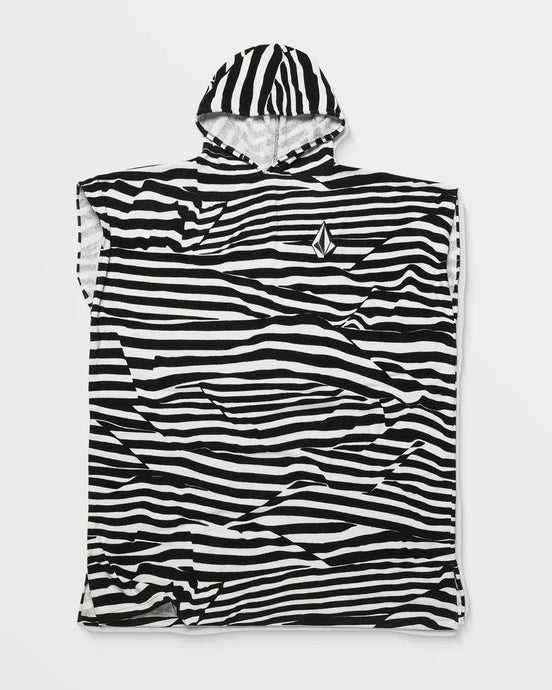 Volcom Unisex Hooded Changing Towel White Black VMXX014ZYW_WHB
