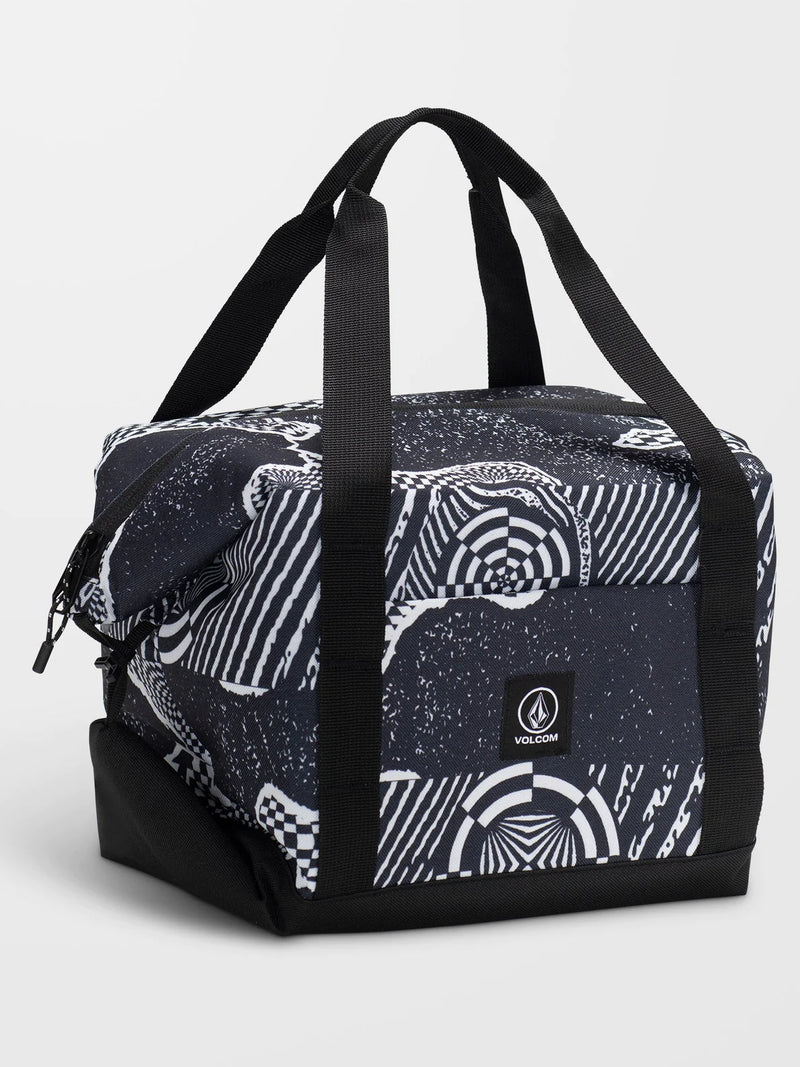 Load image into Gallery viewer, Volcom Unisex Out There Collapsible Cooler Bag Black/White VMXX07MMEG_BW
