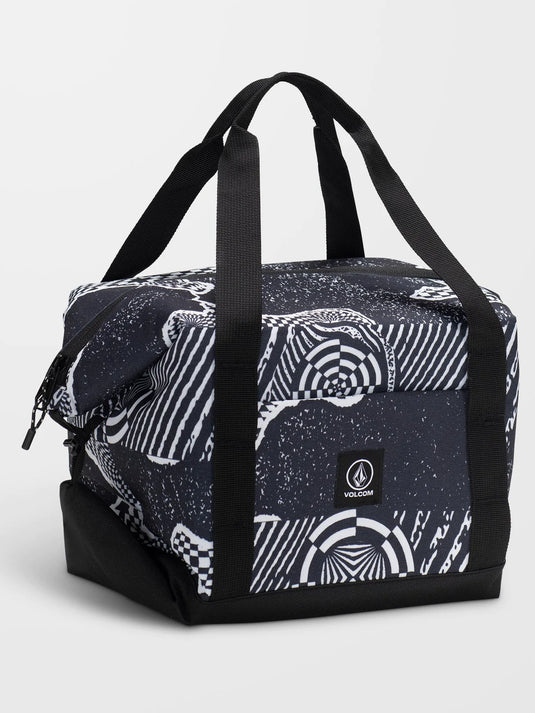 Volcom Unisex Out There Collapsible Cooler Bag Black/White VMXX07MMEG_BW