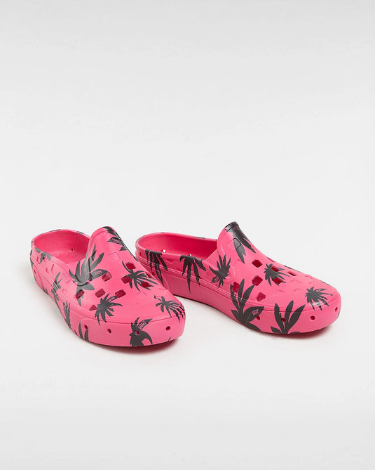 Vans Women's Slip-On Mule TRK Shoes Palm Pink Glow VN0005V8YU2