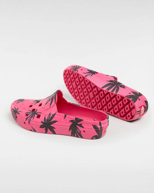 Vans Women's Slip-On Mule TRK Shoes Palm Pink Glow VN0005V8YU2