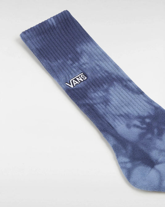 Vans Unisex Tie Dye Crew Socks (1 Pair) Blue VN000678P8X