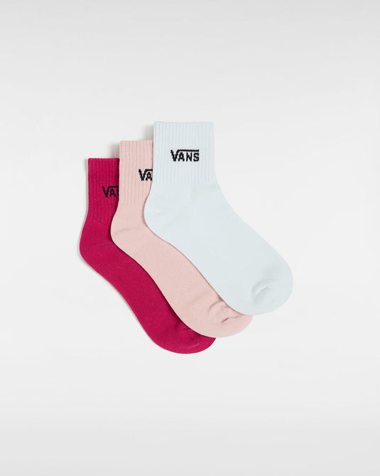 Vans Women's Classic Half Crew Socks (3 Pairs) Pink VN00073EC9L