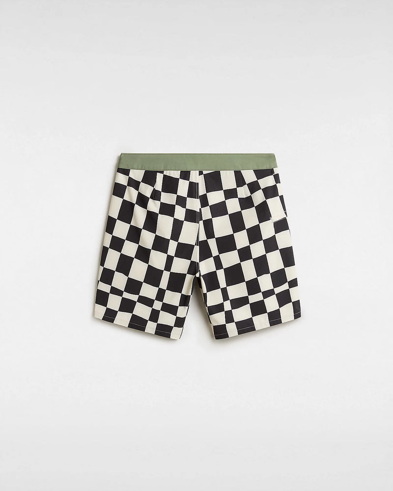 Load image into Gallery viewer, Vans Men&#39;s The Daily Check 17&quot; Boardshorts Oatmeal/Black VN0007XSZO2
