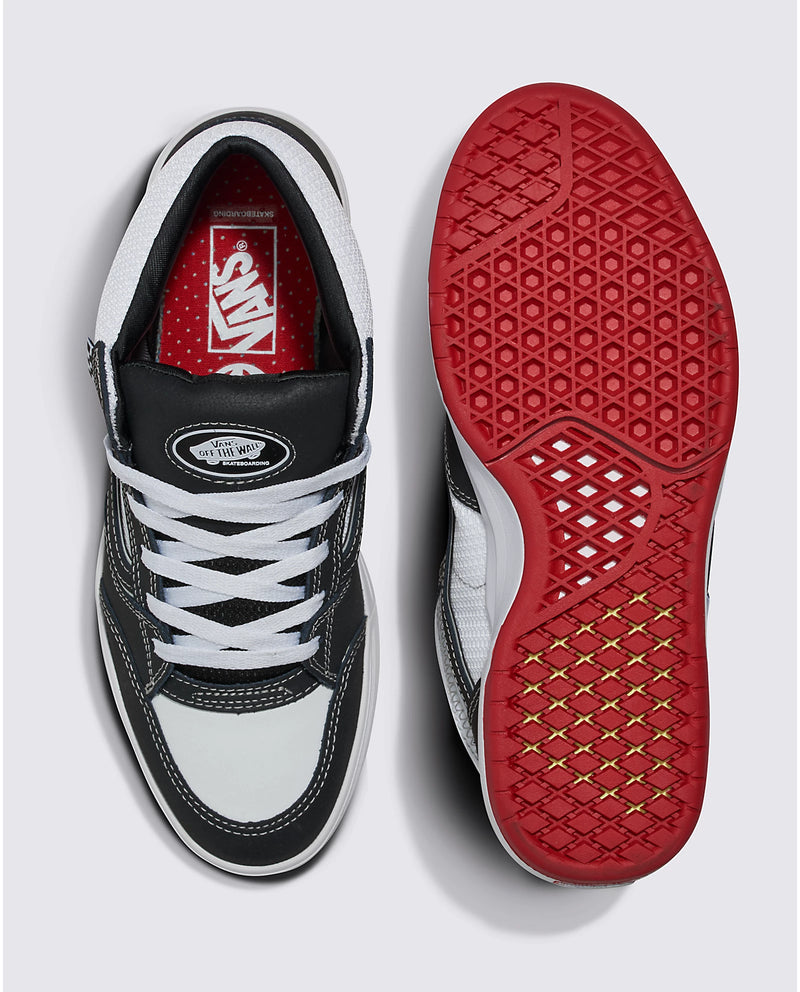 Load image into Gallery viewer, Vans Men&#39;s Zahba Mid Shoes Black/White/Red VN000CBSBWT
