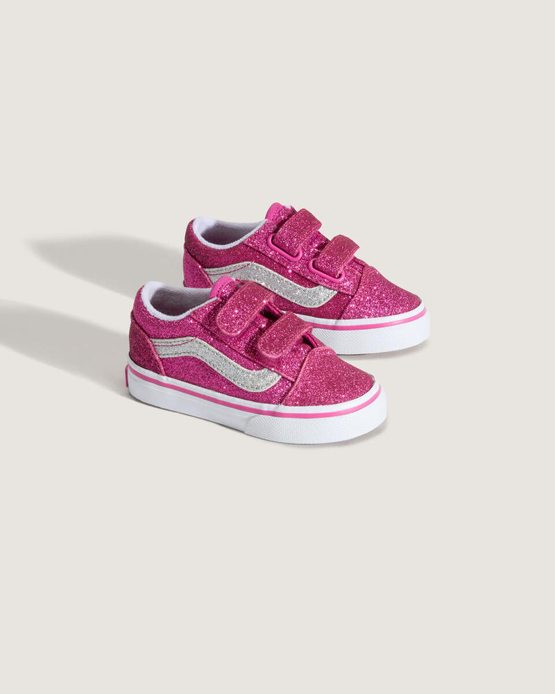 Load image into Gallery viewer, Vans Toddler Old Skool Shoes (1-4 years) Glitter Raspberry Rose VN000CTGYLZ1
