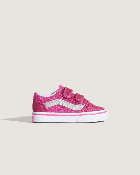 Vans Toddler Old Skool Shoes (1-4 years) Glitter Raspberry Rose VN000CTGYLZ1