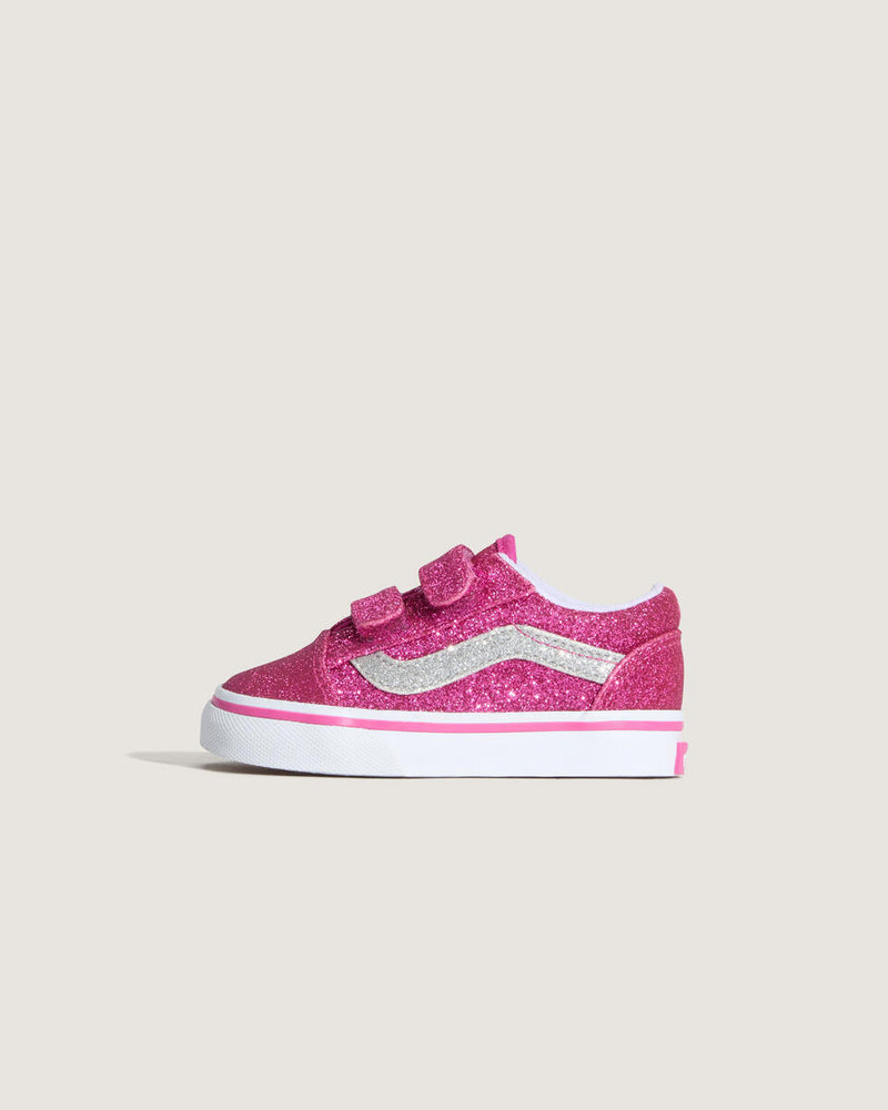 Load image into Gallery viewer, Vans Toddler Old Skool Shoes (1-4 years) Glitter Raspberry Rose VN000CTGYLZ1
