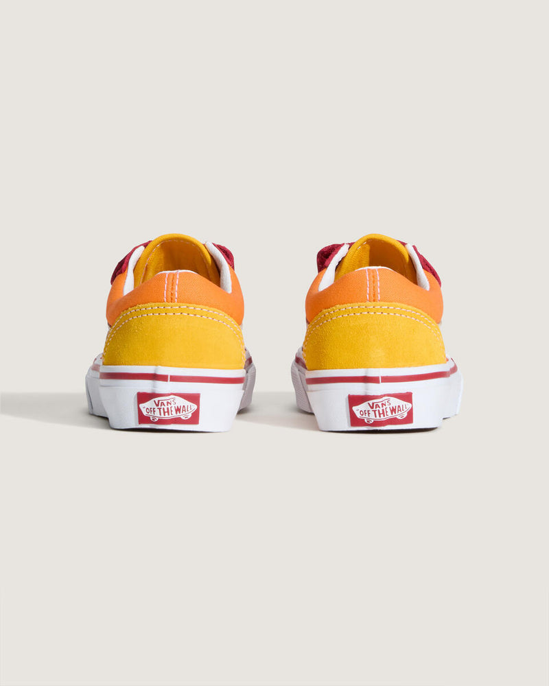Load image into Gallery viewer, Vans Kids Old Skool V Shoes Retro Rainbow Multi VN000CYABMC
